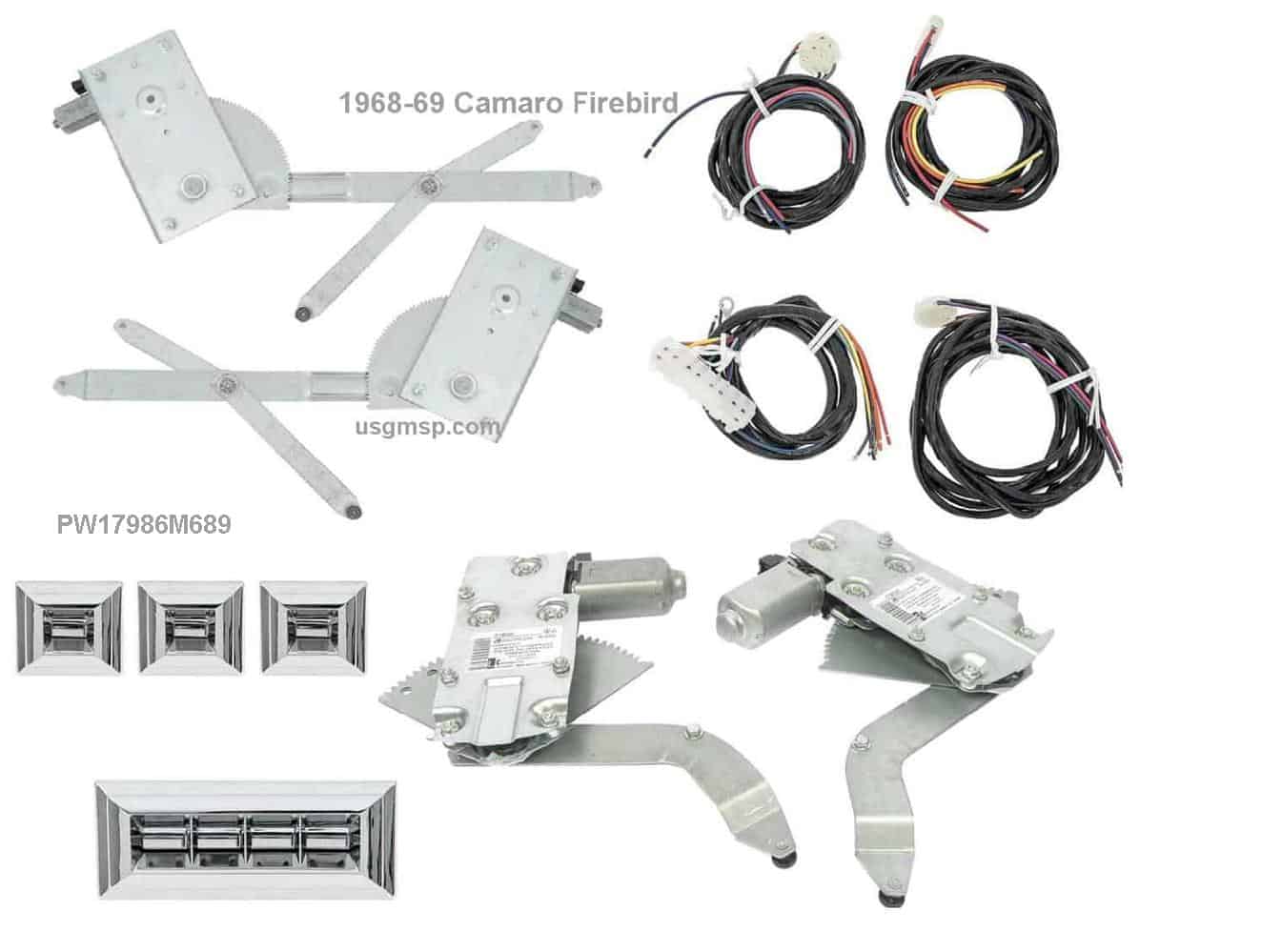 Electric Window Conversion Kit: 68-9 Camaro / Firebird